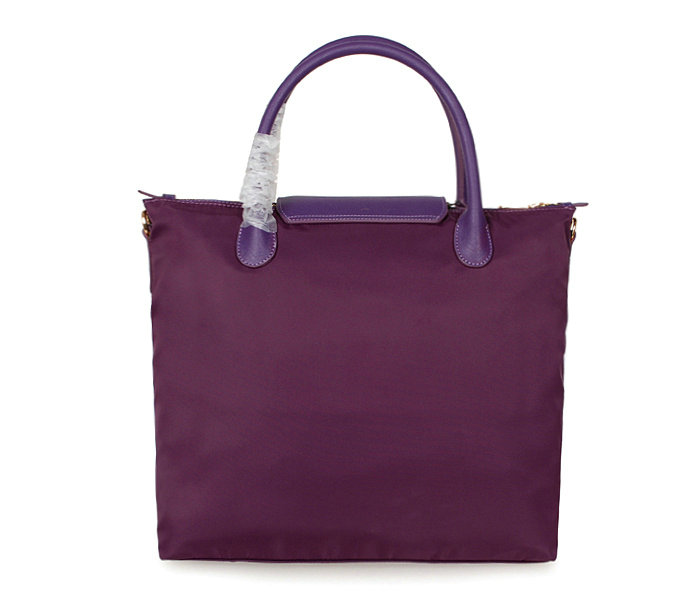 2014 Prada tessuto nylon shopper tote bag BN2107 dark purple - Click Image to Close